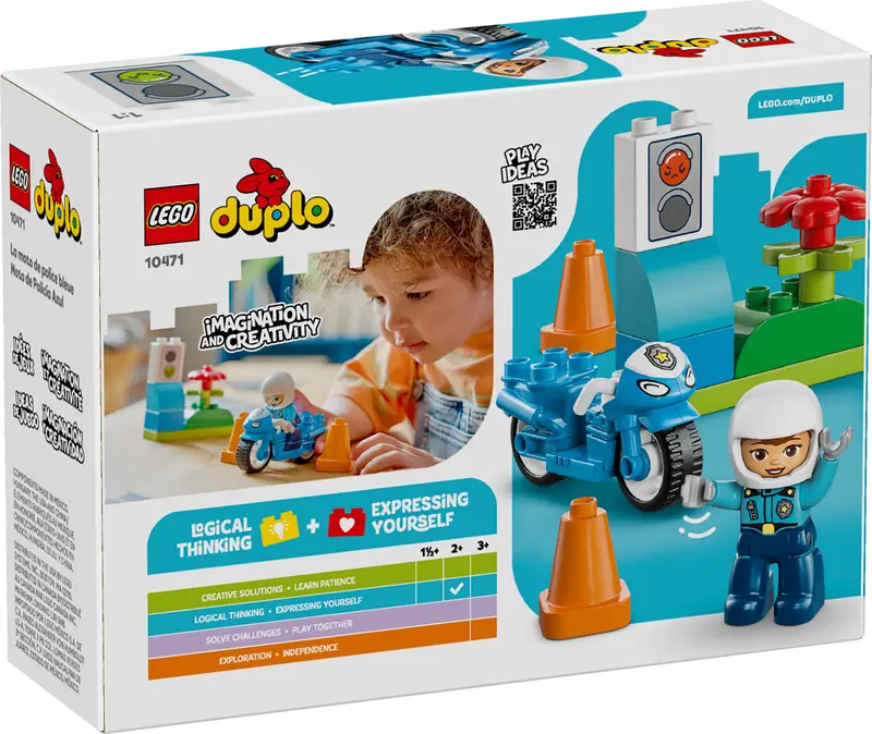 Lego 10471 DUPLO Blue Police Motorcycle