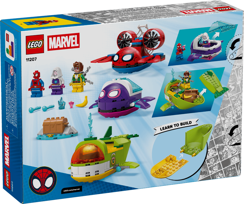 LEGO 11207 Marvel Spidey And His Amazing Friends Spidey Underwater Vehicles