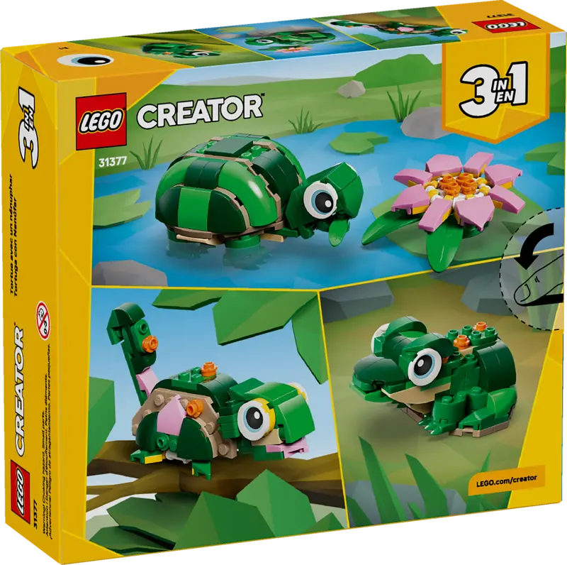 Lego 31377 Creator 3-in-1 Turtle with a Water Lily Flower