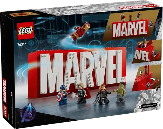 LEGO 76313 Marvel Super Heroes MARVEL Logo & Minifigures