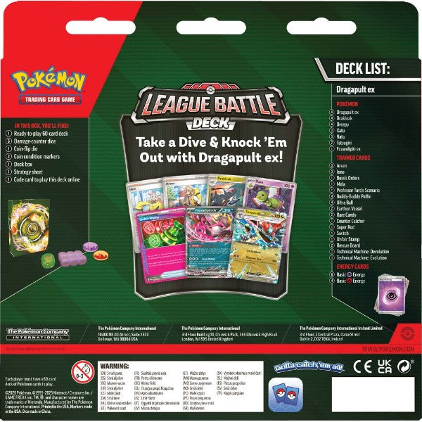 Pokémon TCG Dragapult ex League Battle Deck