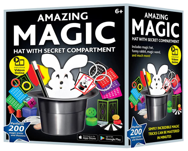 Amazing Magic Hat With Secret Compartment 200 Tricks