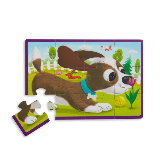 B Wooden Puzzles in a Box 4 Puzzle Set