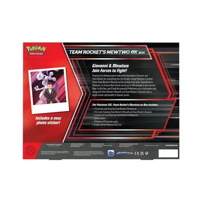 Pokemon TCG Team Rockets Mewtwo ex Box 4 Packs Promos