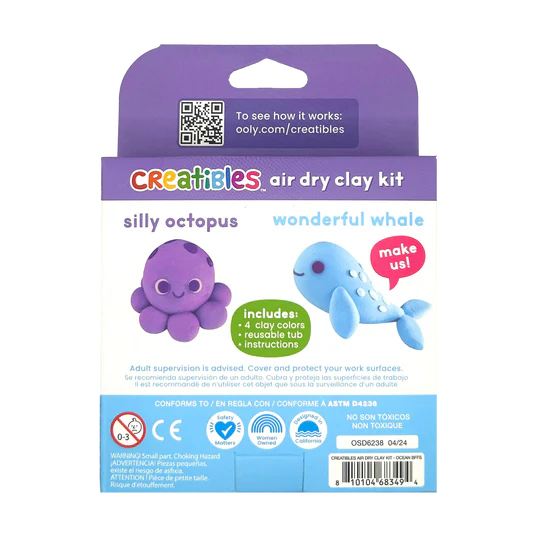 Ooly Creatibles Air Dry Clay Kit Ocean BFFs