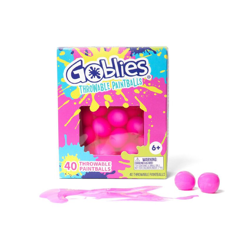 Goblies Throwable Paintballs 40 Pack Pink
