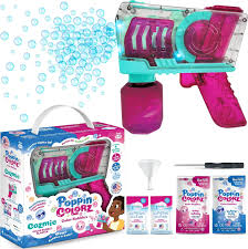Beach Bubbles: PoppinColorz Cozmic Bubble Gun, Bright Colors, Outdoor Fun