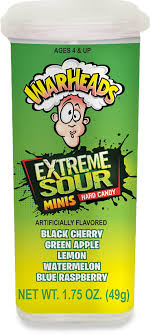 Warheads Extreme Sour Mini Hard Candy 49g
