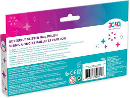 Butterfly Glitter Nail Polish