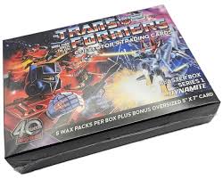 Transformers 40th Anniversary Trading Cards 5 Pack Blaster Box