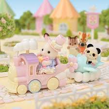 Sylvanian Families 5819 Amusement Park Ride Set Plane & Train