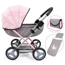 Bayer Dolls Pram Cosy Grey/Pink