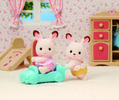 Sylvanian Families Chocolate Rabbit Twins 5420