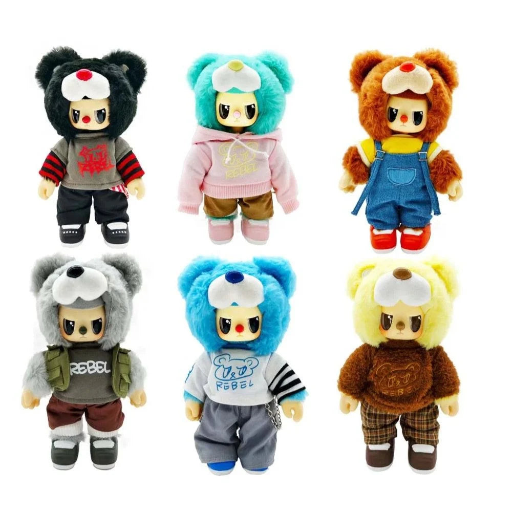 Rebel Bear Plush Moveable Street Series Blind Box