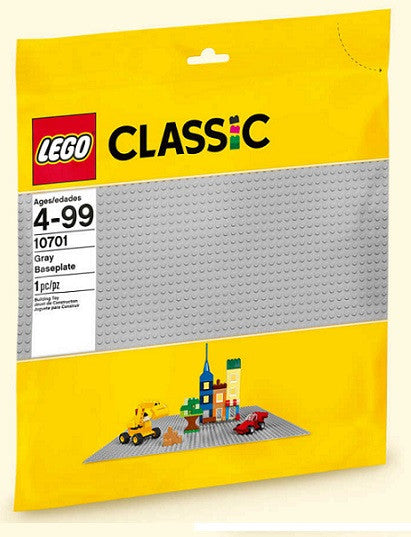 LEGO Classic Grey Baseplate - 10701
