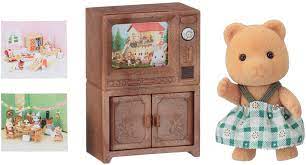 Bear Sister with TV Set 5143