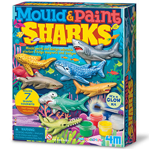 Mould & Paint Glow in Dark Sharks