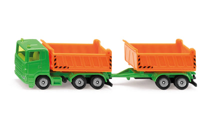 Siku 1685 Truck with dumper body and tipping trailer