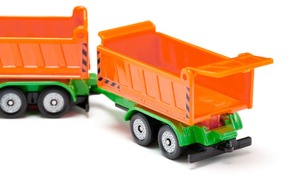 Siku 1685 Truck with dumper body and tipping trailer