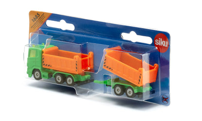 Siku 1685 Truck with dumper body and tipping trailer