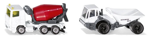 Siku 1692 Scania Cement Truck & Bergmann Dump Truck Construction Set