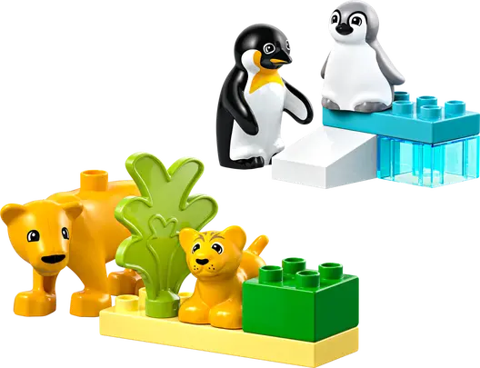 LEGO 10442 Duplo Wild Animal Families: Penguins & Lions