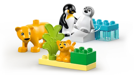 LEGO 10442 Duplo Wild Animal Families: Penguins & Lions
