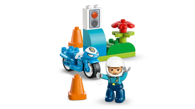 Lego 10471 DUPLO Blue Police Motorcycle