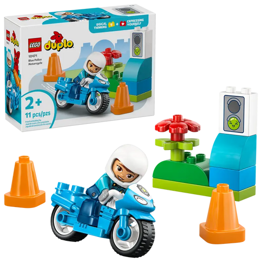 Lego 10471 DUPLO Blue Police Motorcycle