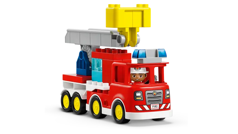 Lego 10473 DUPLO Fire Truck with Hose and Firefighter