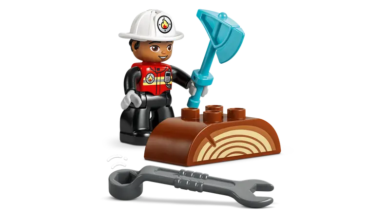 Lego 10473 DUPLO Fire Truck with Hose and Firefighter