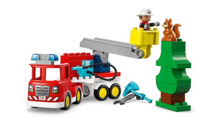Lego 10473 DUPLO Fire Truck with Hose and Firefighter