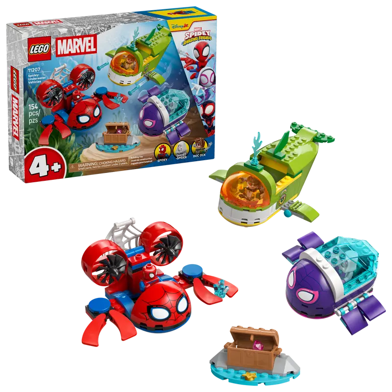 LEGO 11207 Marvel Spidey And His Amazing Friends Spidey Underwater Vehicles
