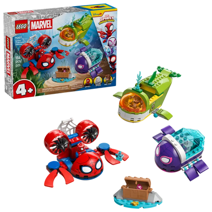 LEGO 11207 Marvel Spidey And His Amazing Friends Spidey Underwater Vehicles