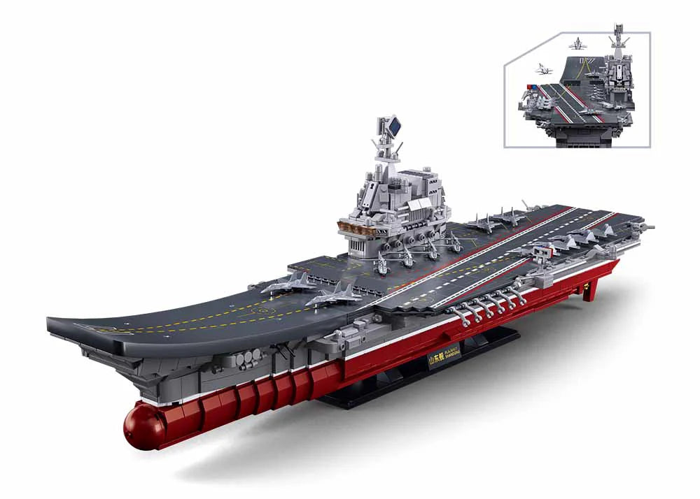 Sluban B1189 AIRCRAFT CARRIER SHANDONG 1/450 SCALE 1413PCS C4