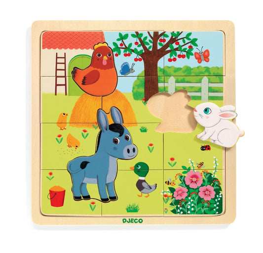 Djeco Farm Wooden Puzzle