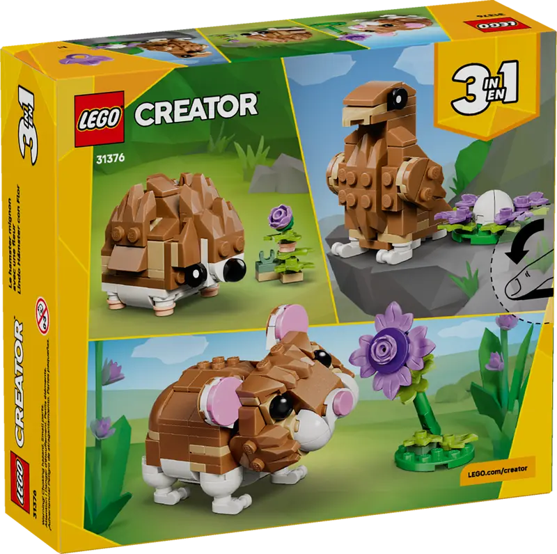 Lego 31376 Creator 3-in-1 Cute Hamster with a Flower