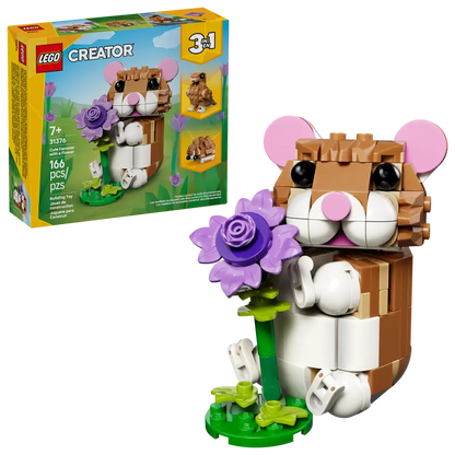 Lego 31376 Creator 3-in-1 Cute Hamster with a Flower