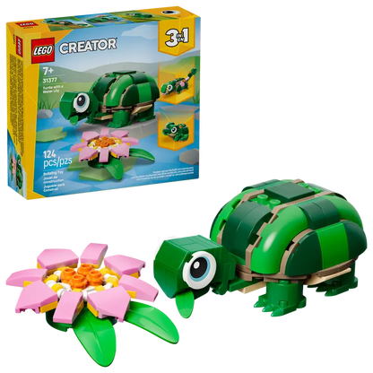 Lego 31377 Creator 3-in-1 Turtle with a Water Lily Flower