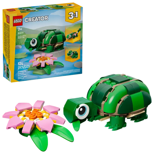 Lego 31377 Creator 3-in-1 Turtle with a Water Lily Flower