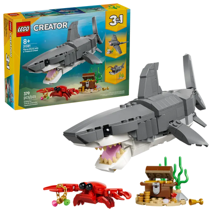 lego 31381 Creator 3-in-1 Fierce Shark with a Treasure Chest