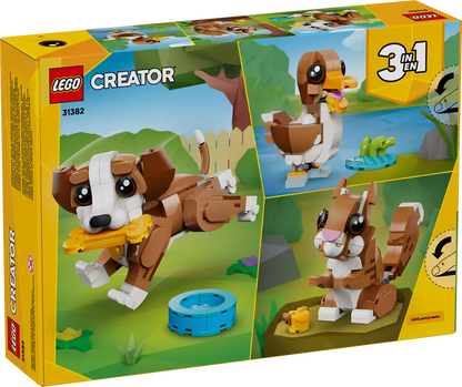 Lego 31382 Creator 3-in-1 Cute Animals Playful Puppy Dog