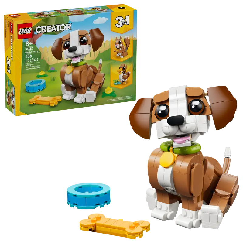 Lego 31382 Creator 3-in-1 Cute Animals Playful Puppy Dog
