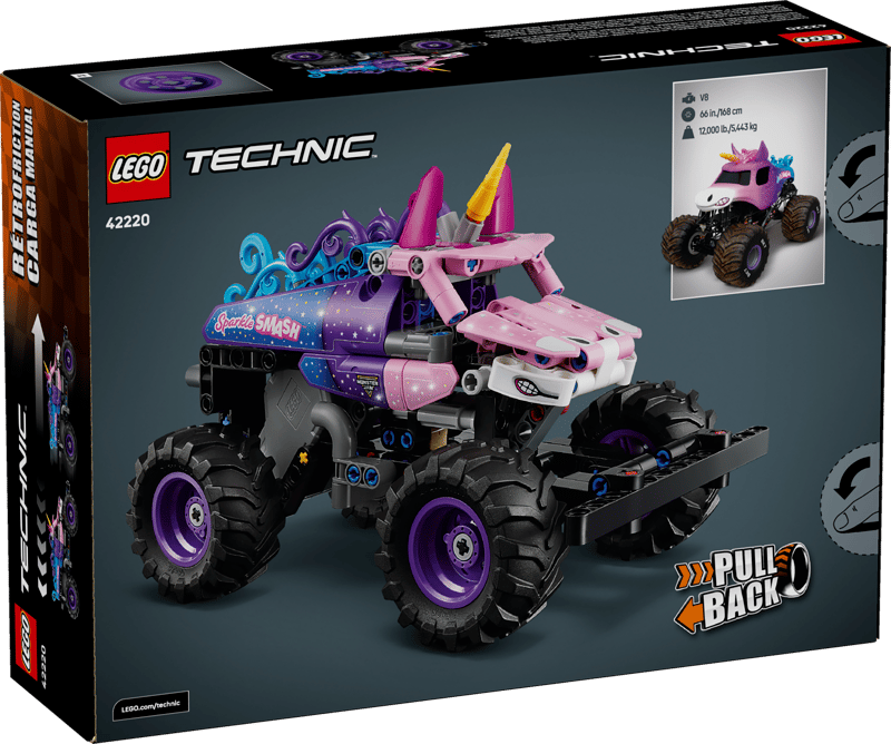 LEGO 42220 Technic Monster Jam Sparkle Smash Pull Back
