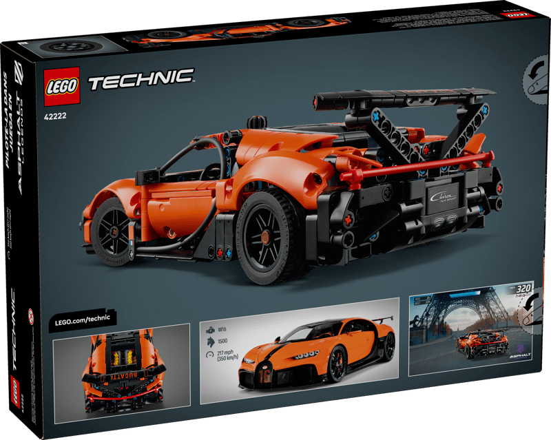 LEGO 42222 Technic Bugatti Chiron Pur Sport Hypercar