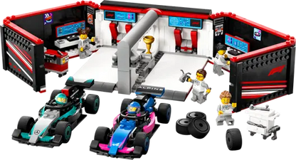 LEGO 60444 City F1 Garage & Mercedes-AMG & Alpine Cars