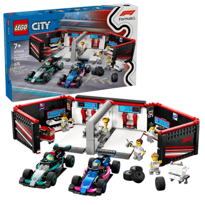 LEGO 60444 City F1 Garage & Mercedes-AMG & Alpine Cars