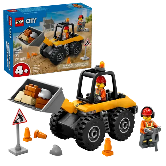 LEGO 60450 City Yellow Construction Wheel Loader