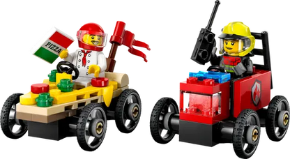 LEGO 60458 City Pizza vs. Fire Truck Race Car Pack