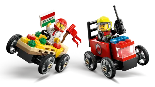 LEGO 60458 City Pizza vs. Fire Truck Race Car Pack